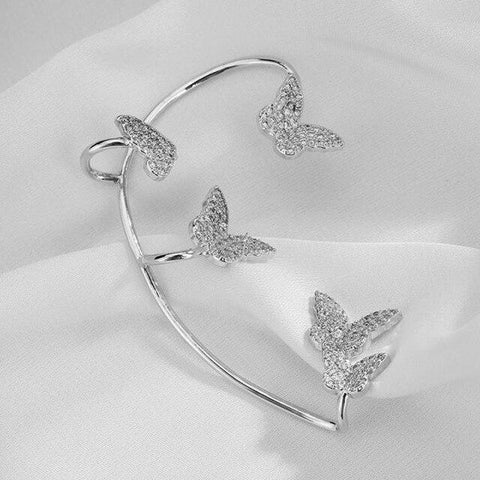 SakuraLuxe™ Butterfly Earrings | Perfect for Unpierced Ears 