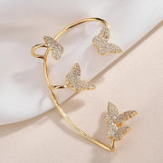 SakuraLuxe™ Butterfly Earrings | Perfect for Unpierced Ears 